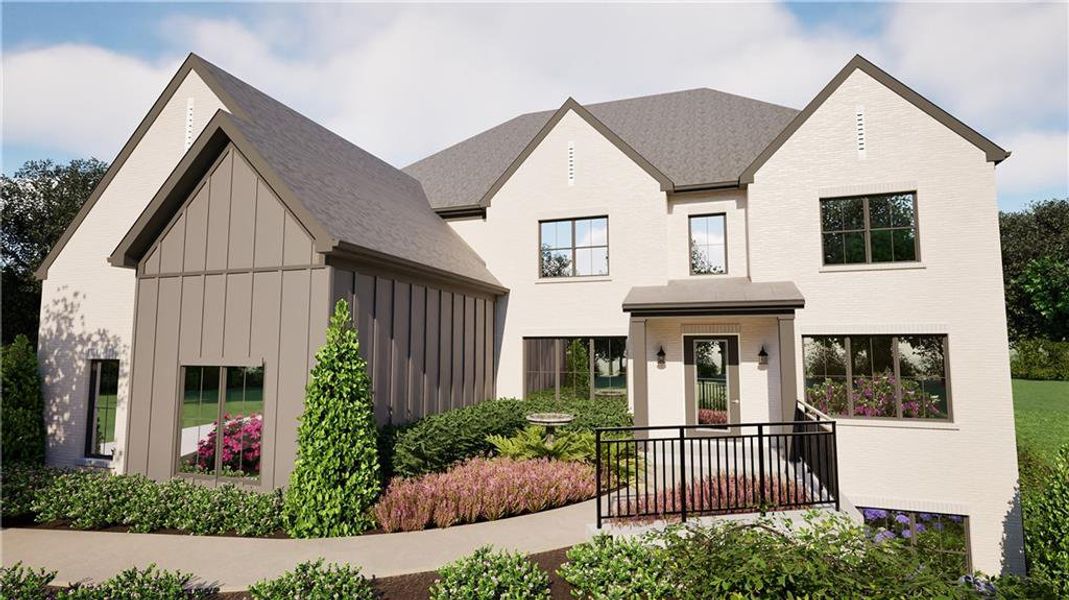 Front exterior of a new home in , Atlanta, GA, highlighting curb appeal (Image 11). Front exterior of a new home in , Atlanta, GA, highlighting curb appeal (Image 11).