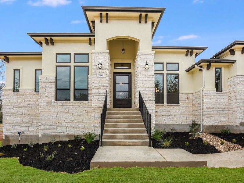Representative exterior details of a home built from the Avalon by Giddens Homes in Scofield Farms Estates, Georgetown (Image 42).