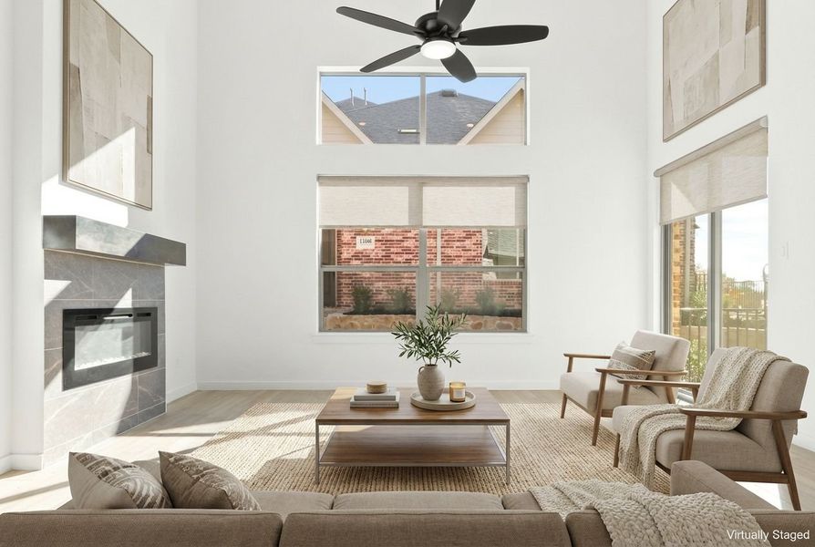 Furnished interior view inside a new home in Cottonwood Creek, Rowlett (Image 6).