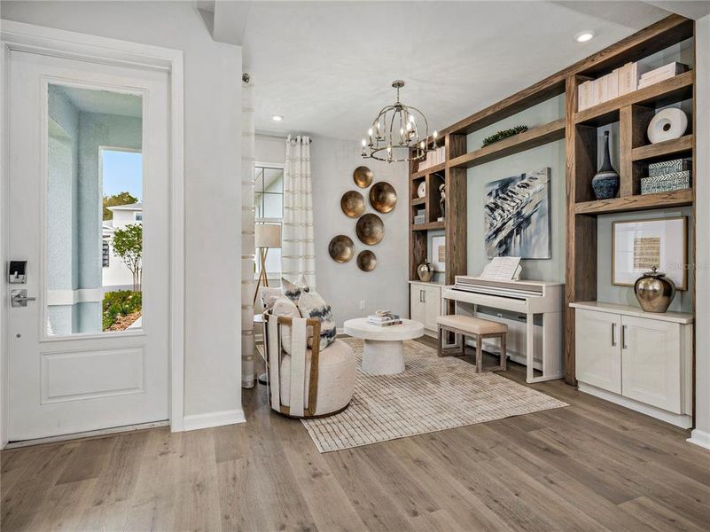 Furnished interior view inside a new home in , Lady Lake (Image 6). Furnished interior view inside a new home in , Lady Lake (Image 6).
