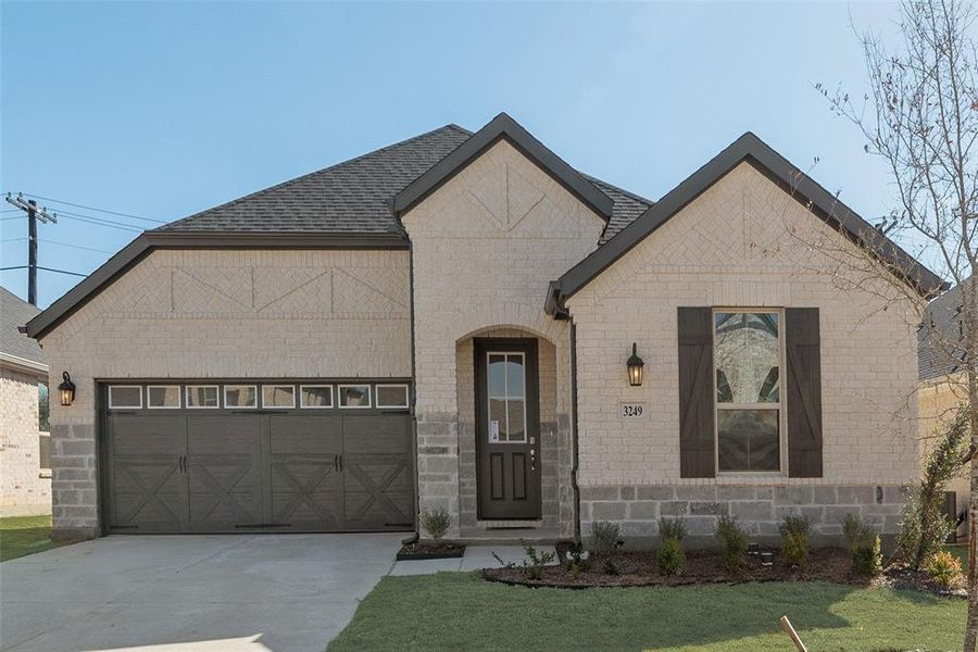 Front exterior of a new home in Villages of Hurricane Creek, Anna, TX, highlighting curb appeal (Image 19). Front exterior of a new home in Villages of Hurricane Creek, Anna, TX, highlighting curb appeal (Image 19).
