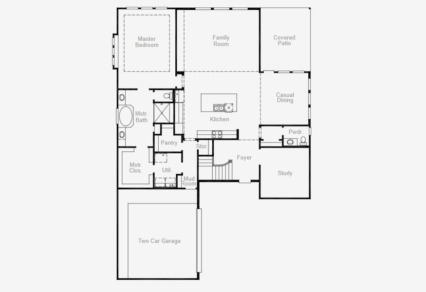 2D floor plan layout of this home in The Homestead, Rockwall, TX (Image 2). 2D floor plan layout of this home in The Homestead, Rockwall, TX (Image 2).