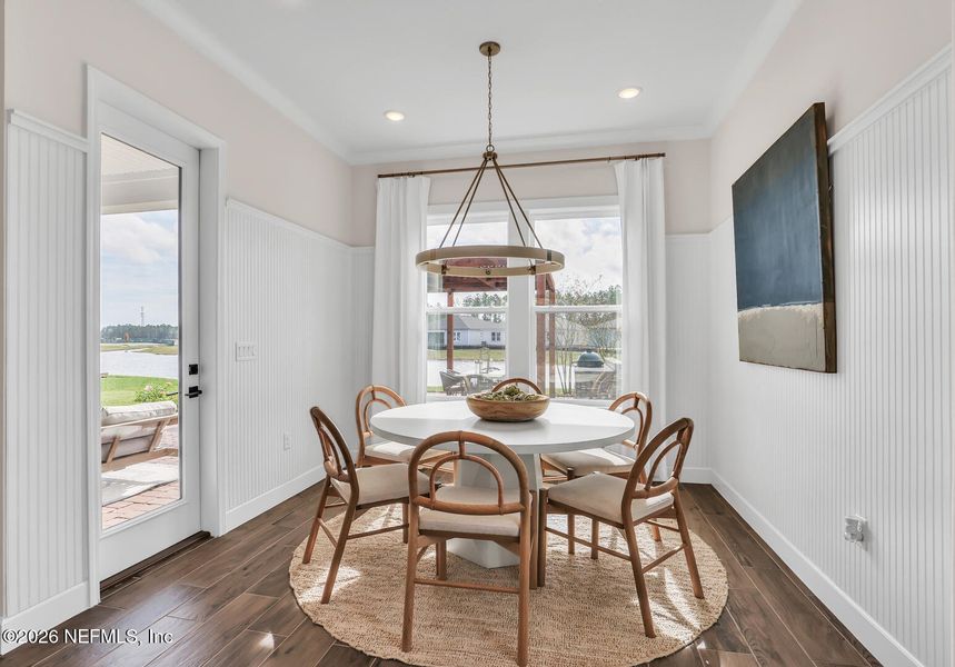 Furnished interior view inside a new home in , Flagler Beach (Image 21).