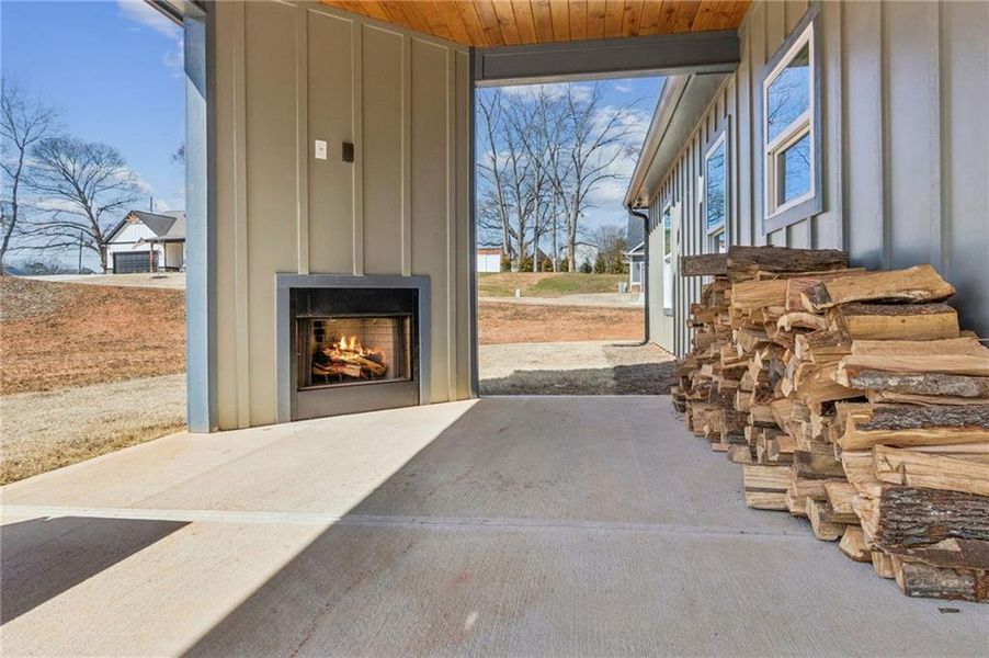 Exterior details and patio area of a home in , Maysville (Image 26).