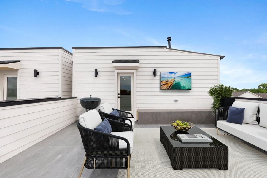 Unobstructed Views of Downtown Skyline & Galleria. Virtually Staged.