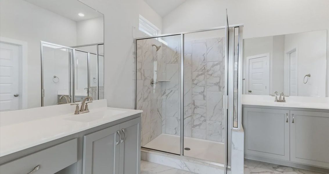 Representative furnished interior of a home built from the Megan by Chesmar Homes in Stream Waters, Buda (Image 6).