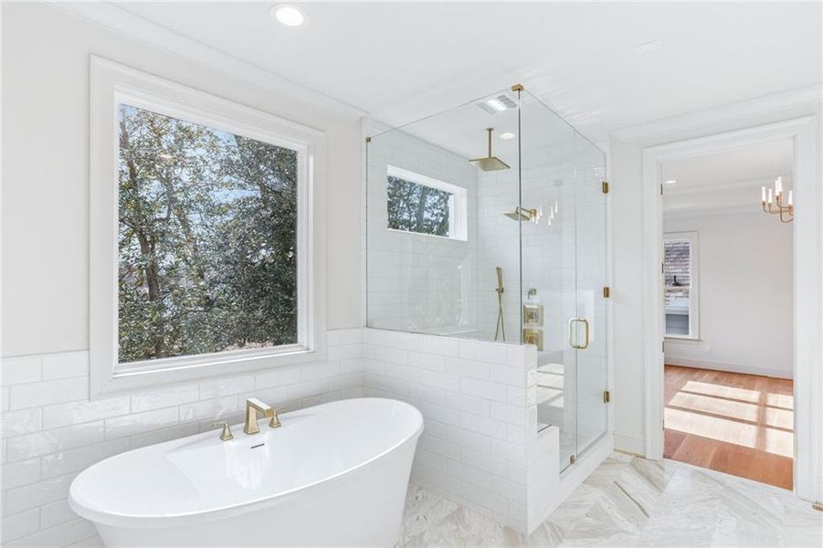 Furnished interior view inside a new home in , Marietta (Image 36).