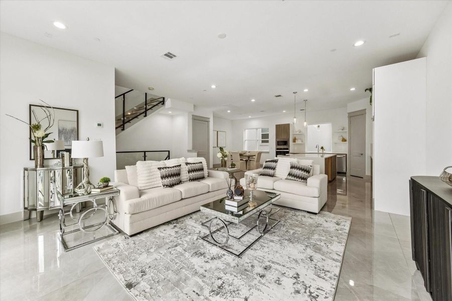 Furnished interior view inside a new home in , Houston (Image 14).