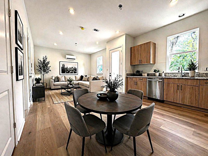 Loads of natural light!   Virtual staging added.