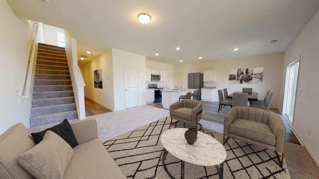 Furnished interior view inside a new home in Watson Hill, Summerville (Image 8). Furnished interior view inside a new home in Watson Hill, Summerville (Image 8).