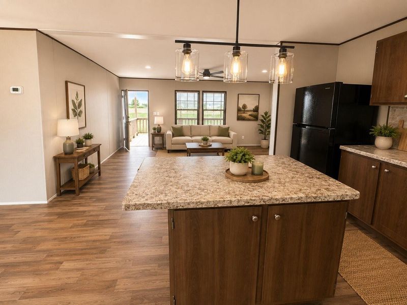 Furnished interior view inside a new home in , Cleveland (Image 4).