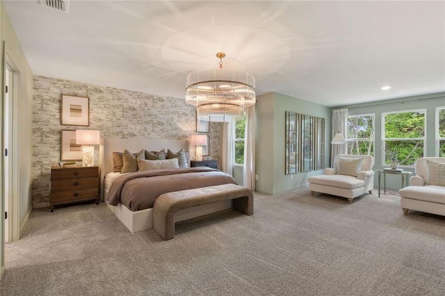 Furnished interior view inside a new home in Windsong Estates, McDonough (Image 11).