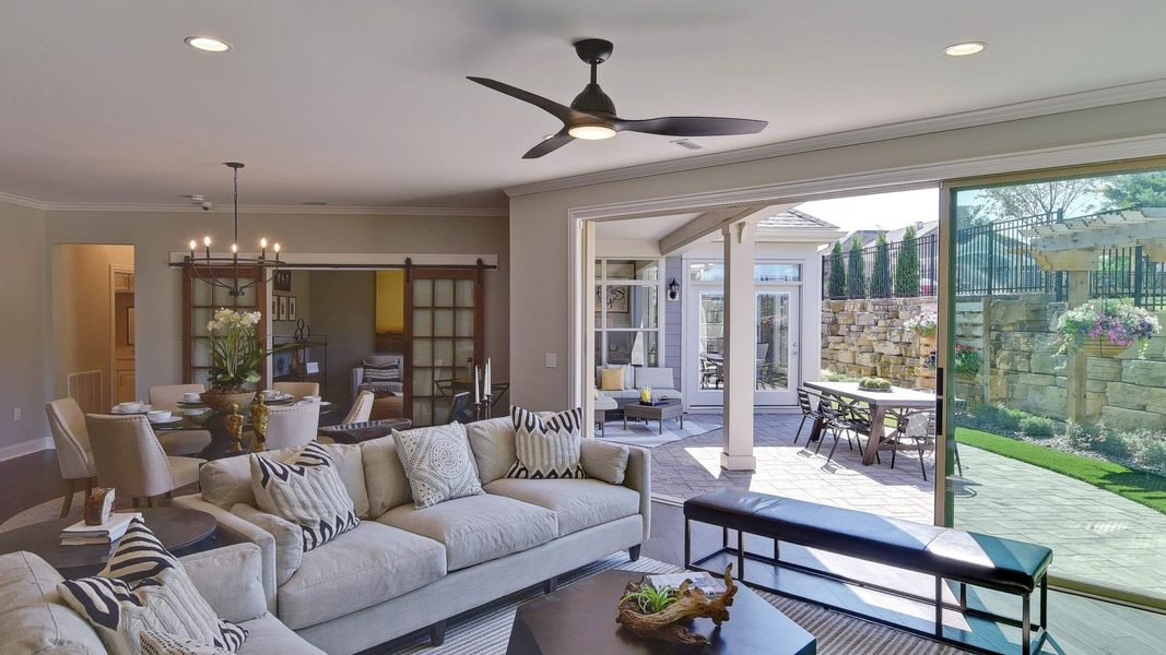 Representative furnished interior of a home built from the Promenade by Epcon Communities in The Courtyards at Lupton Village, Fort Lupton (Image 12). Representative furnished interior of a home built from the Promenade by Epcon Communities in The Courtyards at Lupton Village, Fort Lupton (Image 12).