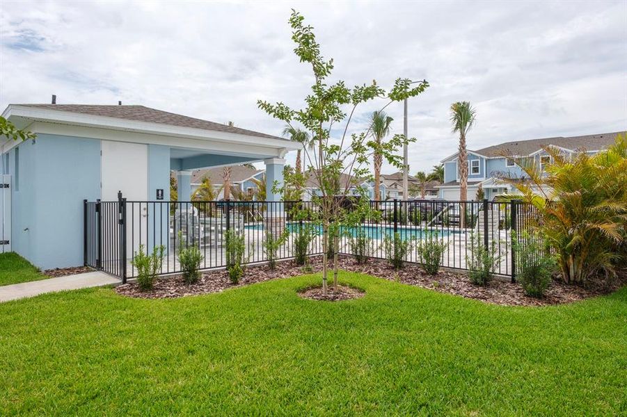 Exterior details and patio area of a home in , Clearwater (Image 6).