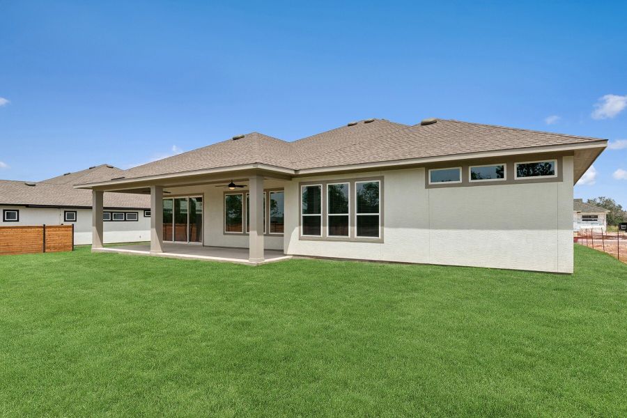 Representative exterior details of a home built from the The Livingston by David Weekley Homes in Thornebrook, Bulverde (Image 4). Representative exterior details of a home built from the The Livingston by David Weekley Homes in Thornebrook, Bulverde (Image 4).