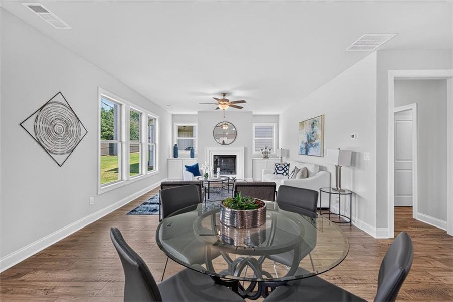 Furnished interior view inside a new home in , Buford (Image 10).