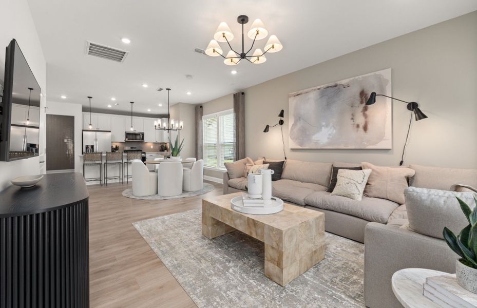 Furnished interior view inside a new home in Carolina Overlook, Clayton (Image 11).