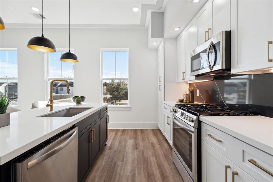 A kitchen where style meets function, perfect for culinary creativity.