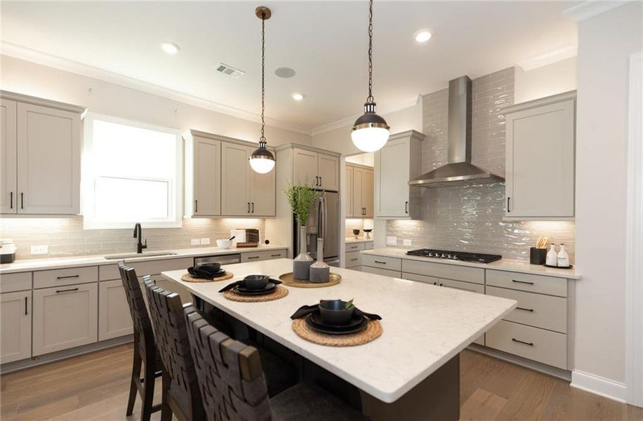 Furnished interior view inside a new home in Aberdeen, Hoschton (Image 28).