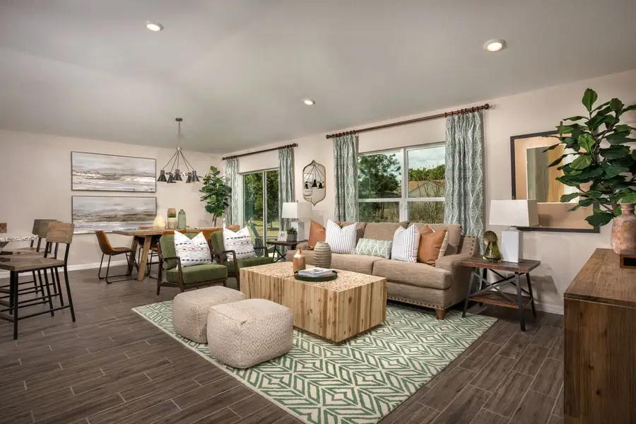 Representative furnished interior of a home built from the 1707 by KB Home in The Sanctuary II, Clermont (Image 4).