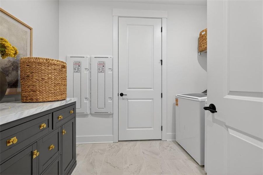 Furnished interior view inside a new home in Del Webb Chateau Elan, Hoschton (Image 15).