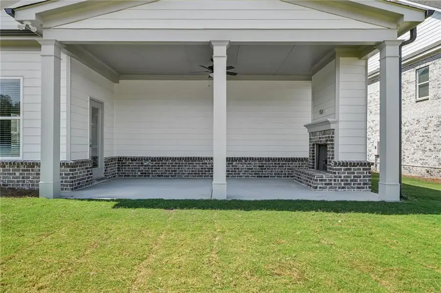Exterior details and patio area of a home in , Hoschton (Image 4). Exterior details and patio area of a home in , Hoschton (Image 4).