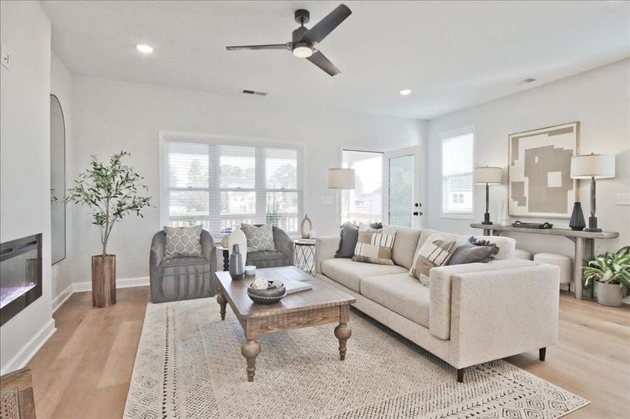 Furnished interior view inside a new home in Townes at South Main, Kennesaw (Image 9).