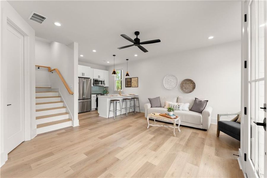 Furnished interior view inside a new home in , Gainesville (Image 9).