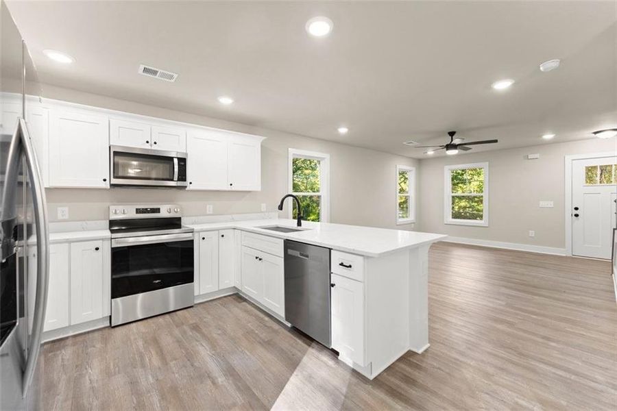 Furnished interior view inside a new home in , Gainesville (Image 8).
