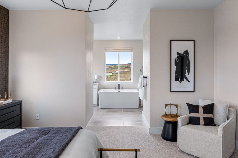 Representative furnished interior of a home built from the Vail by Taylor Morrison in Trailstone, Arvada (Image 34).