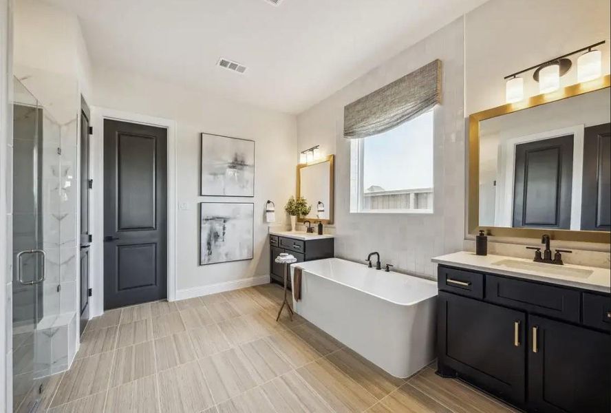 Furnished interior view inside a new home in WILDTREE 60', Montgomery (Image 7).