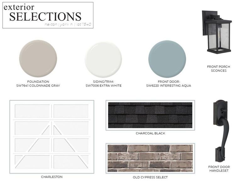 Sample of building materials used in homes in Nexton, Summerville (Image 9).