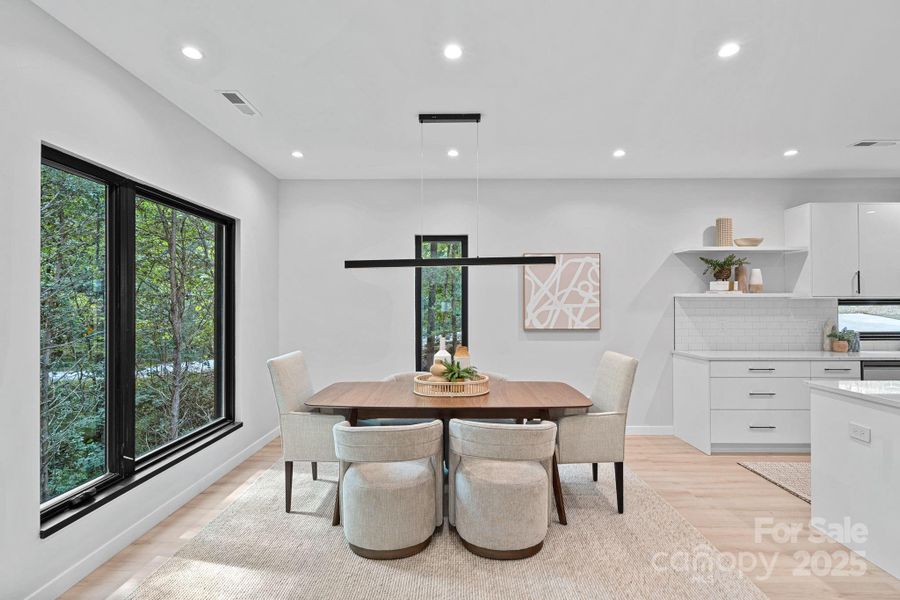 Furnished interior view inside a new home in , Charlotte (Image 8).
