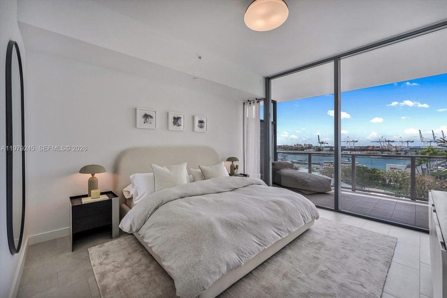 Furnished interior view inside a new home in Five Park, Miami Beach (Image 18).