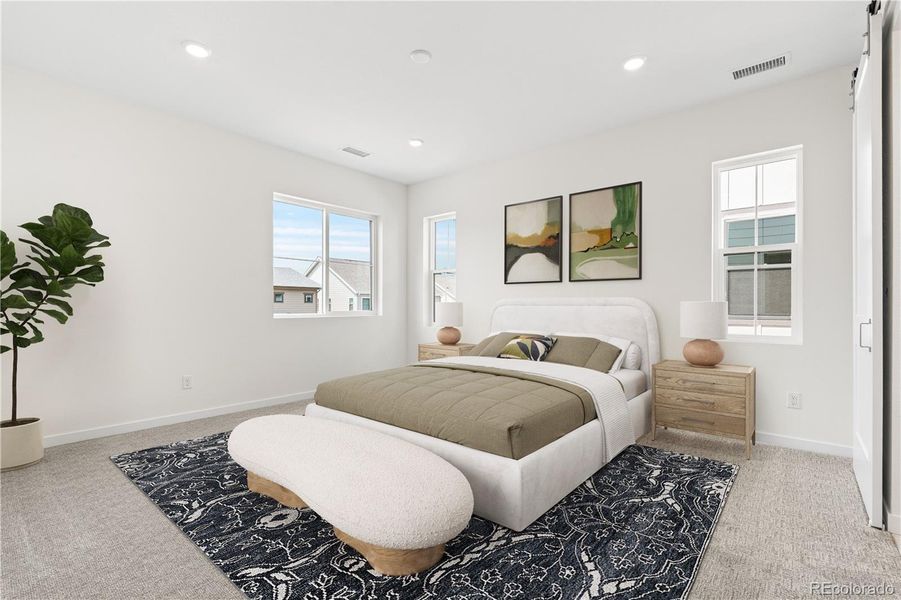 Furnished interior view inside a new home in Harmony at Solstice, Littleton (Image 17).