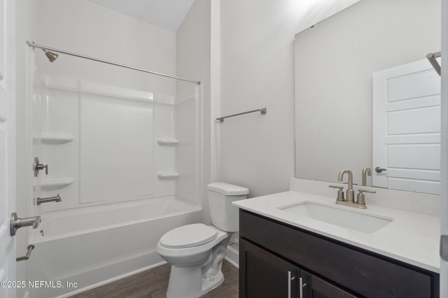 Furnished interior view inside a new home in Shadow Crest at Rolling Hills, Green Cove Springs (Image 6). Furnished interior view inside a new home in Shadow Crest at Rolling Hills, Green Cove Springs (Image 6).