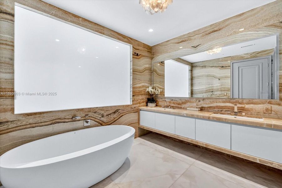 Furnished interior view inside a new home in The Estates at Acqualina, Sunny Isles Beach (Image 9).