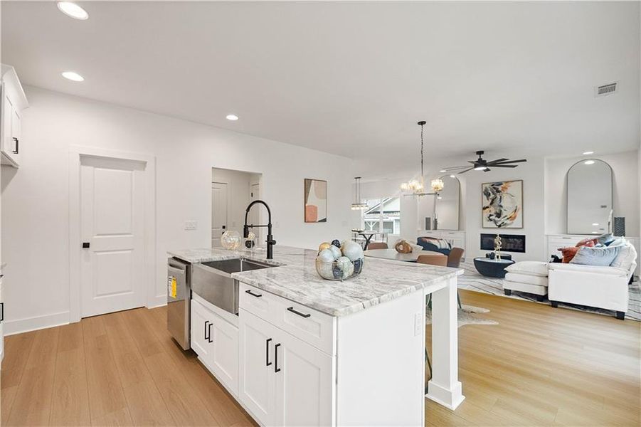 Furnished interior view inside a new home in , Atlanta (Image 48).