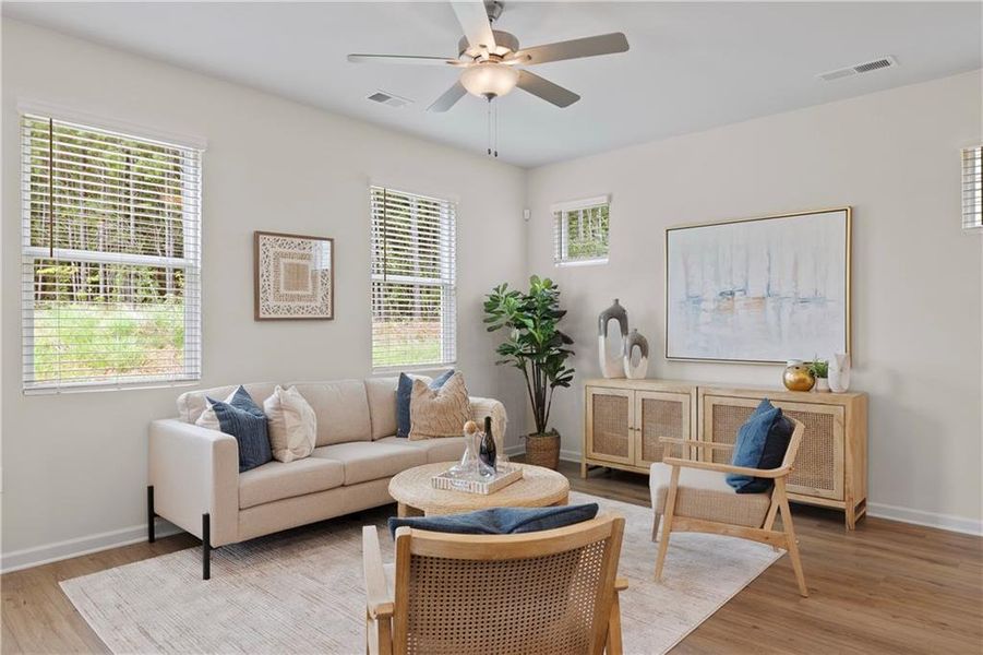 Furnished interior view inside a new home in Walden Park – The Retreat, Jonesboro (Image 29).