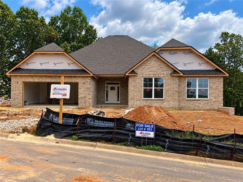 In-progress construction of a new home in Mirror Lake at South Harbour, Villa Rica, GA (Image 17).