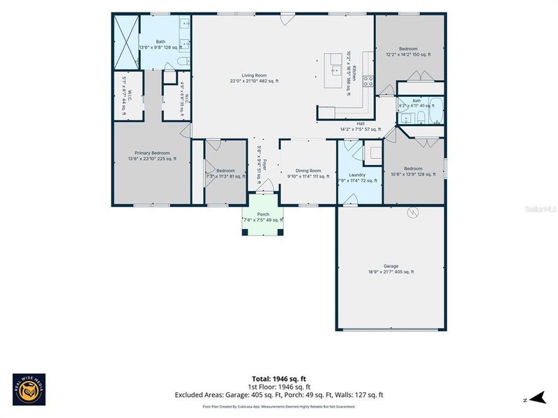 2D floor plan layout of this home in , Weeki Wachee, FL (Image 3). 2D floor plan layout of this home in , Weeki Wachee, FL (Image 3).