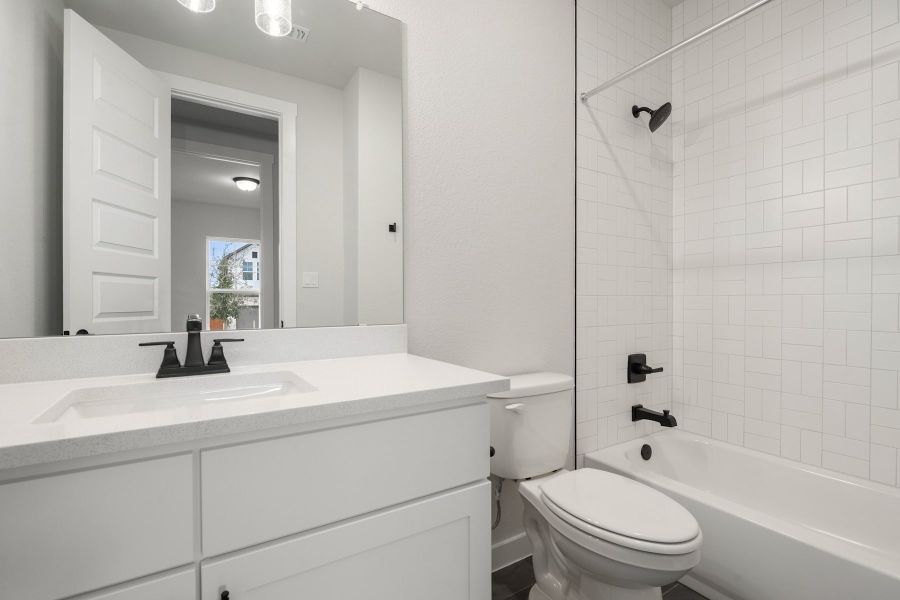 Furnished interior view inside a new home in Lariat, Liberty Hill (Image 15).