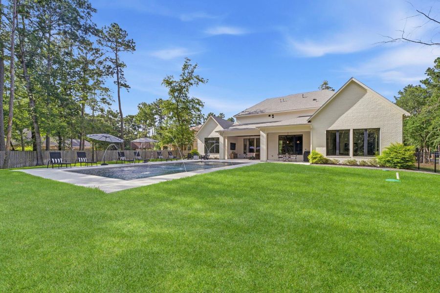 This one-acre lot offers irrigation and ample green space. This one-acre lot offers irrigation and ample green space.