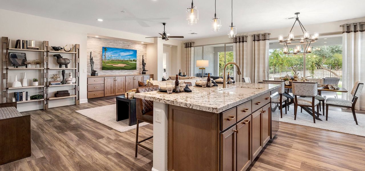 Representative furnished interior of a home built from the Bali II by Robson Resort Communities in Robson Ranch Arizona, Eloy (Image 12).