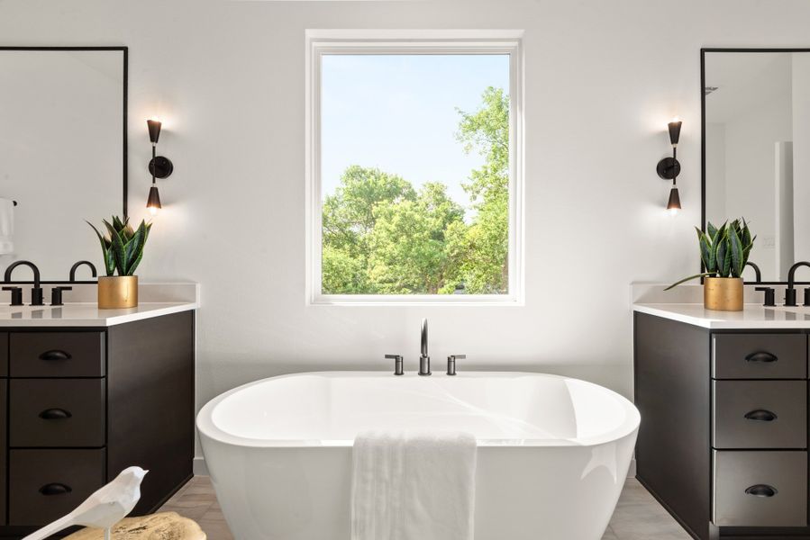 Furnished interior view inside a new home in , Dallas (Image 30). Furnished interior view inside a new home in , Dallas (Image 30).