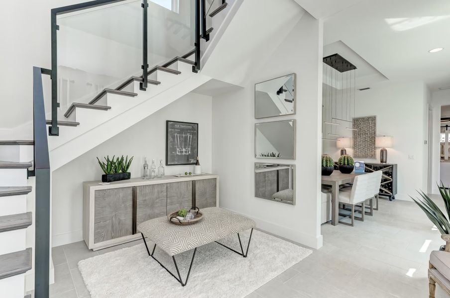 Representative furnished interior of a home built from the Salt Meadow by Medallion Home in Aqua Single Family Homes, Bradenton (Image 8). Representative furnished interior of a home built from the Salt Meadow by Medallion Home in Aqua Single Family Homes, Bradenton (Image 8).