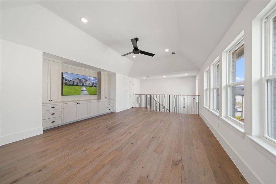 Oversized upstairs family room