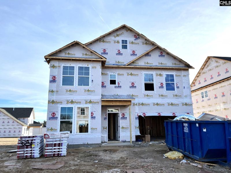 In-progress construction of a new home in Blythewood Farms, Blythewood, SC (Image 40).