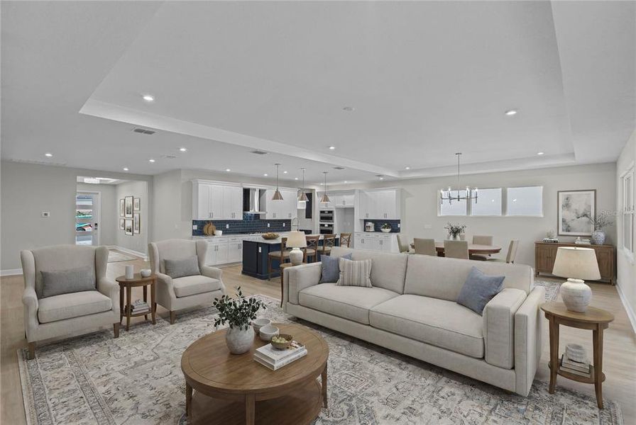 Furnished interior view inside a new home in Cresswind at Hammock Oaks, Lady Lake (Image 10).