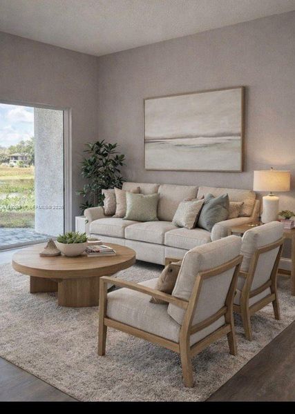 Furnished interior view inside a new home in , Sebring (Image 6).